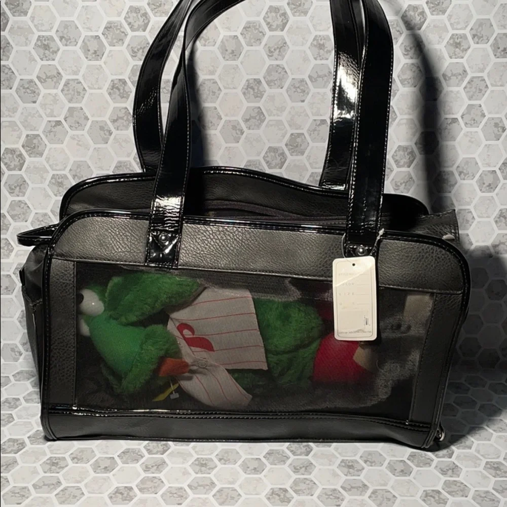 Black PetCarrying Bag/purse - 16”x10”x6.5” new